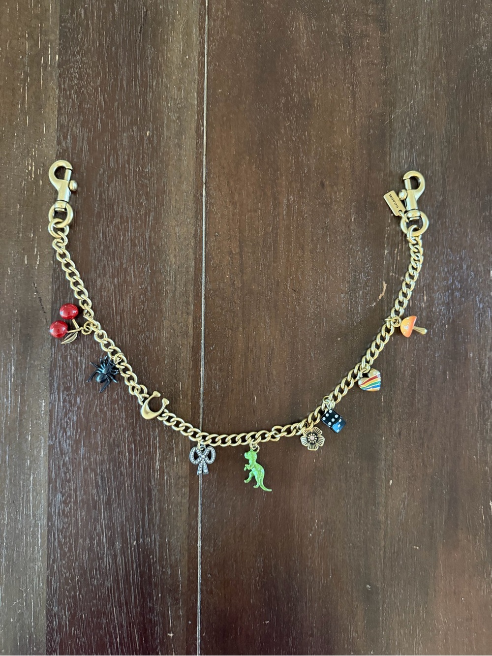 Coach Gold Chain Strap with Charms - Picture 3 of 7